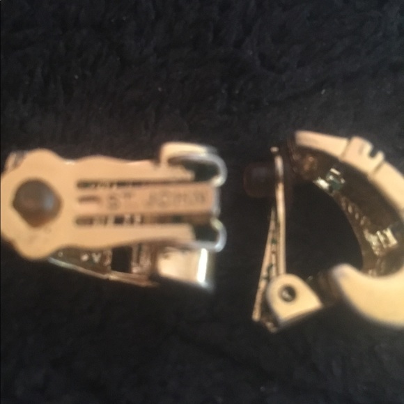 St John Logo SJ Earrings - Picture 5 of 7